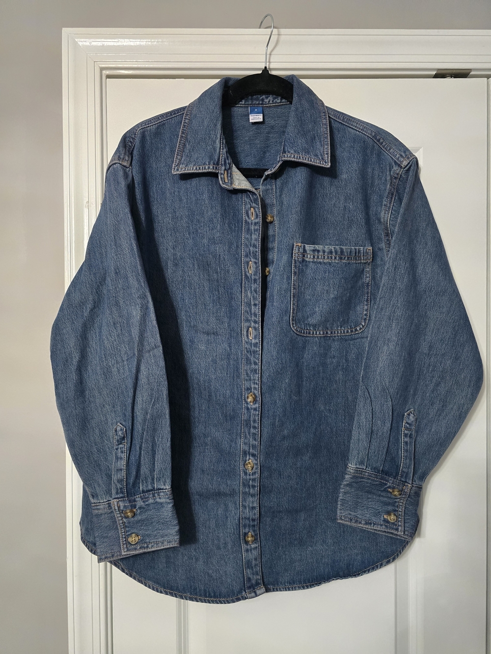 Classic Women's Denim Shirt - Blue